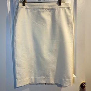 JCrew No 2 pencil skirt, cream sz 8Tall
